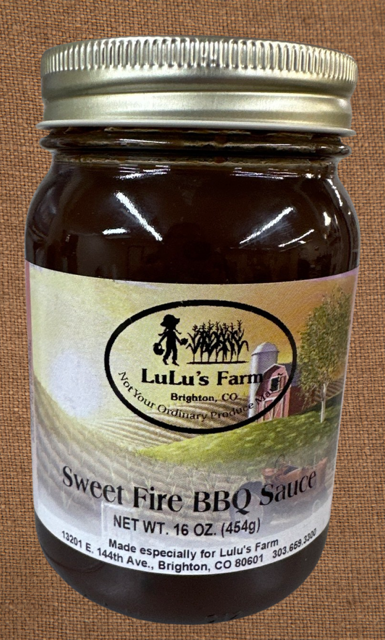 Sweet Fire Bbq Sauce The Chili Guys Lulus Farm 9299