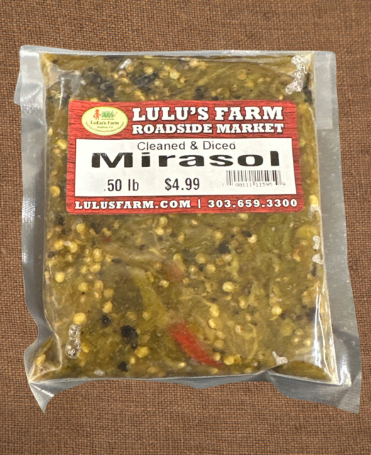 Mirasol : Pueblo Hot Cleaned & Diced 0.50 lb.