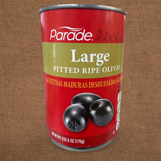 Large Pitted Ripe Black Olives